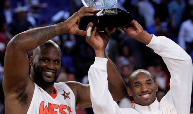 昔日OK组合！2009年的今天：科比与奥尼尔携手获得全明星赛MVP